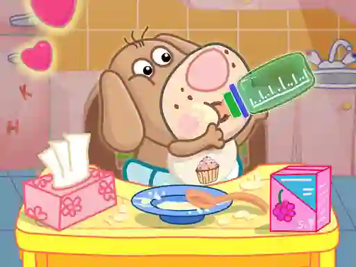 שפּיל Hippo Baby Care Game אָנליין