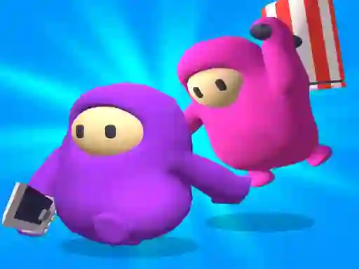 שפּיל Fall Heroes Fun Guys Run אָנליין