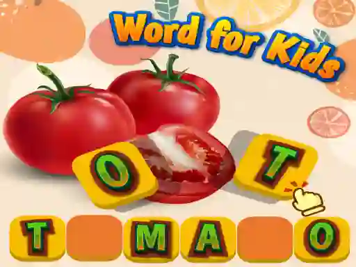 שפּיל Fruits and Vegetables Word for Kids אָנליין
