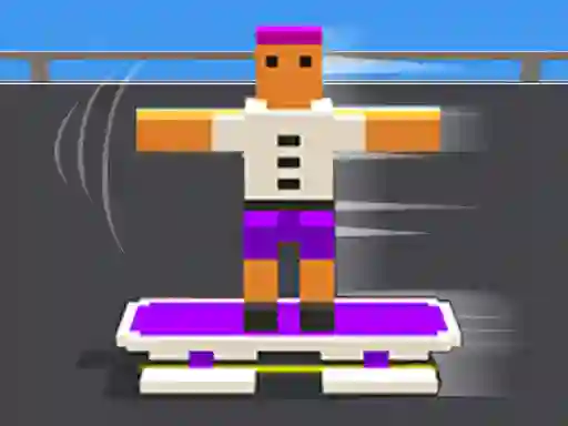 שפּיל Blocky Skater Rush אָנליין
