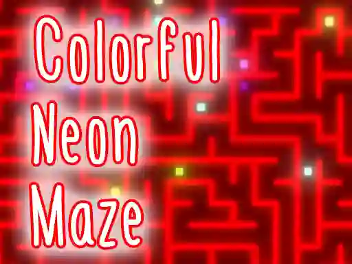 שפּיל Colorful Neon Maze אָנליין