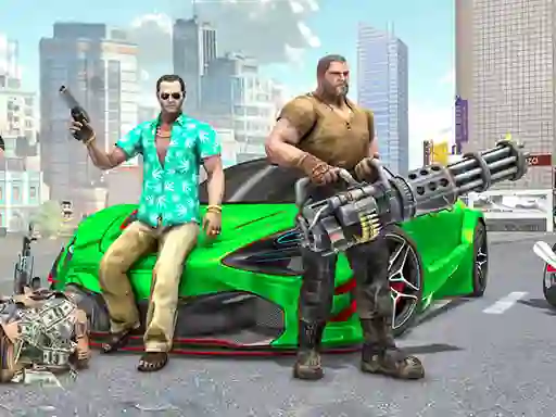 שפּיל Real Gangster City Crime Car Simulator Game אָנליין