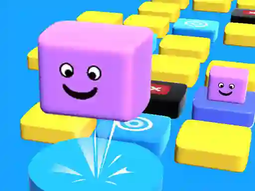שפּיל Jump Stacky Cube 3D אָנליין