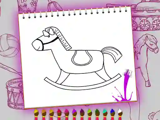 שפּיל Coloring Book: Toy Shop אָנליין