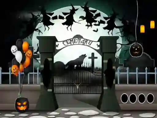 שפּיל Halloween Cemetery Escape 2 אָנליין