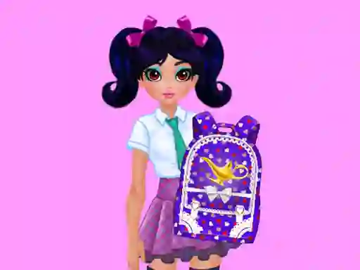 שפּיל Jasmine and Elsa School Bag Design Contest אָנליין
