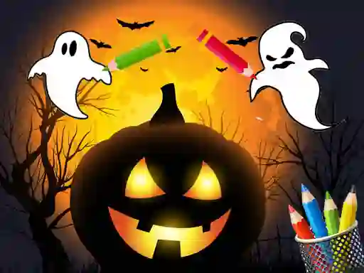 שפּיל Scary Party Coloring אָנליין