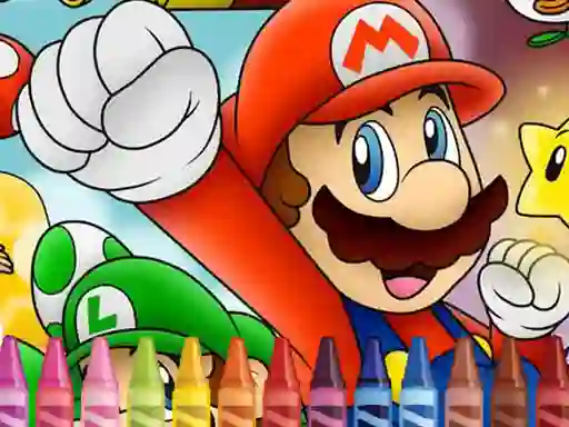 שפּיל Mario Coloring אָנליין