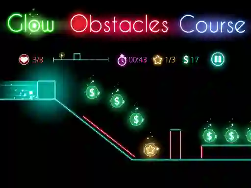 שפּיל Glow obstacle course אָנליין