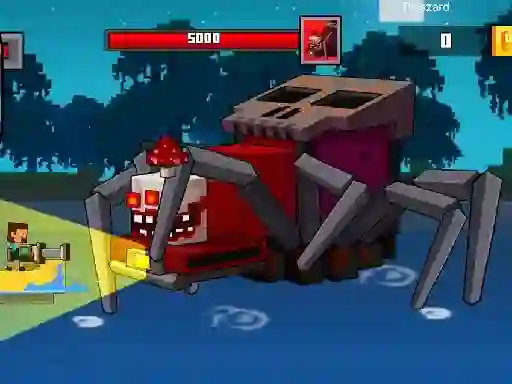 שפּיל Pirate Block Craft Monster Shooter אָנליין