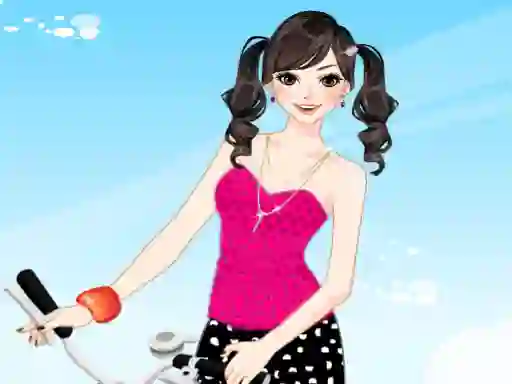 שפּיל Bicycle Girl Dressup אָנליין