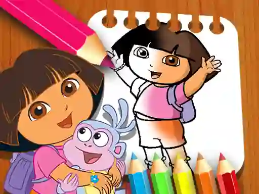 שפּיל Dora the Explorer the Coloring Book אָנליין
