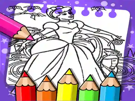 שפּיל Cinderella Color Book אָנליין