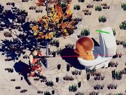 שפּיל TopDown Skibidi Toilet Shooting אָנליין