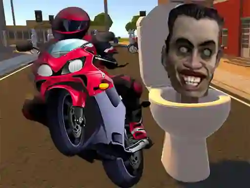 שפּיל Skibidi Toilet Moto Bike Racing אָנליין