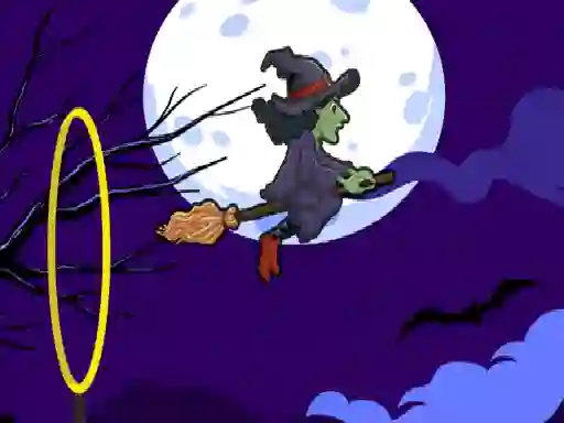 שפּיל Flying witch halloween אָנליין
