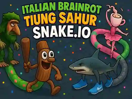 שפּיל Italian Brainrot Tung Sahur Snake.io אָנליין