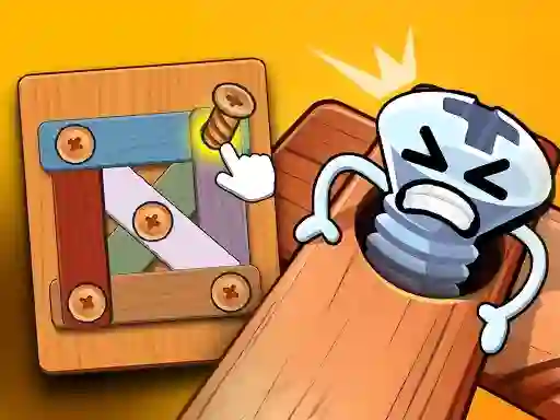 שפּיל Wood Bolts Nuts Screw Pin Puzzle אָנליין