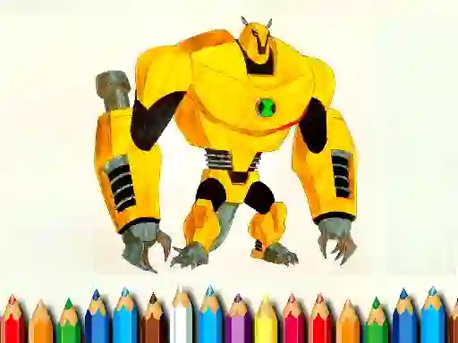 שפּיל Ben10 Monsters Coloring book אָנליין