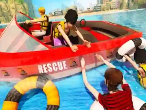 שפּיל Beach Rescue Emergency Boat אָנליין