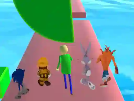 שפּיל Fun Race 3D baldi's basics אָנליין