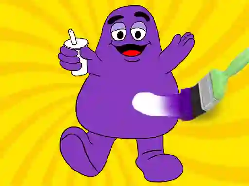 שפּיל Grimace Shake Coloring Book אָנליין