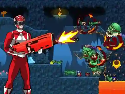 שפּיל Power Rangers shoot Zombie אָנליין