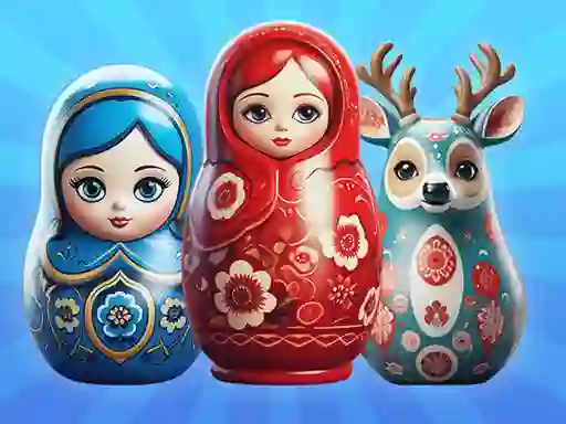 שפּיל Sort by Matryoshka Shelves! אָנליין