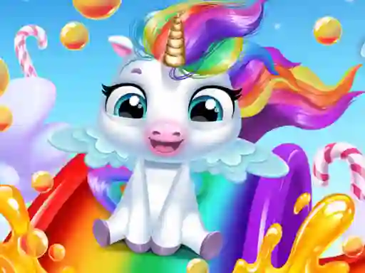 שפּיל Glitter Unicorn Dress Up Girls אָנליין