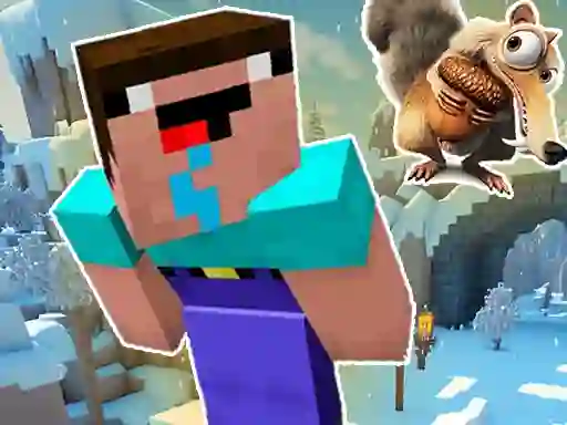 שפּיל Noob Parkour: Snow Age אָנליין