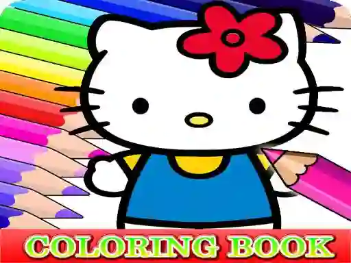 שפּיל Coloring Book for Hello Kitty אָנליין
