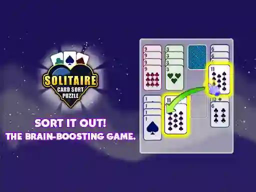 שפּיל Solitaire Card Sort Puzzle אָנליין