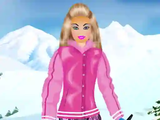 שפּיל Barbie Snowboard Dress אָנליין