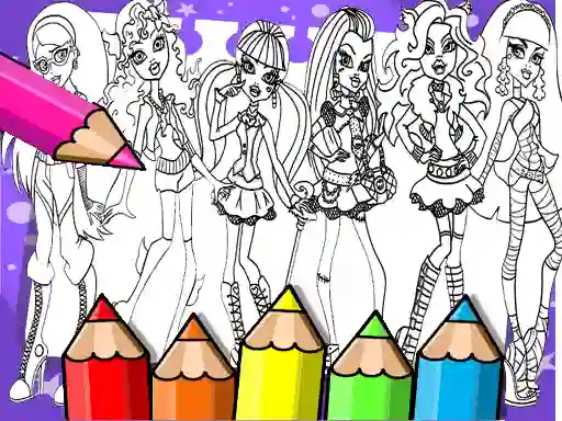 שפּיל Monster High Coloring Book אָנליין