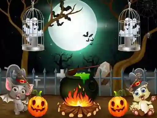 שפּיל Halloween Twin Ghosts Rescue אָנליין