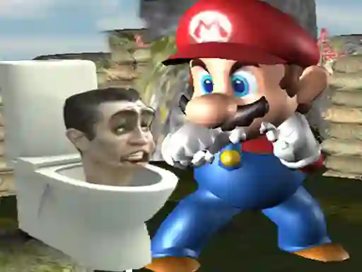 שפּיל Super Spy Mario VS Skibidi Toilet אָנליין