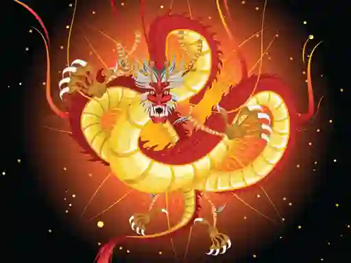 שפּיל Chinese Dragons Coloring אָנליין