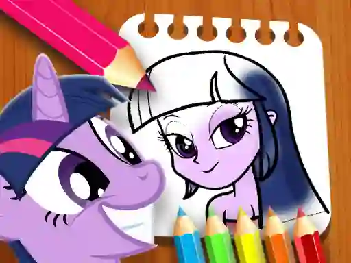 שפּיל Equestria Girls Coloring Book אָנליין