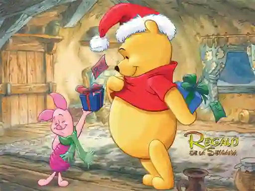 שפּיל Winnie the Pooh Christmas Jigsaw Puzzle אָנליין