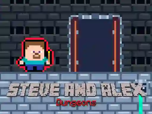 שפּיל Steve and Alex Dungeons אָנליין