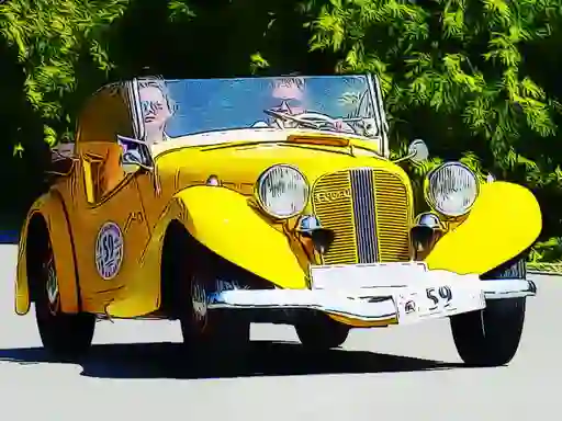 שפּיל Old Cars Puzzle אָנליין