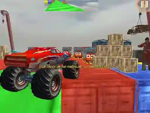 שפּיל Monster Truck Driving Stunt Game Sim אָנליין