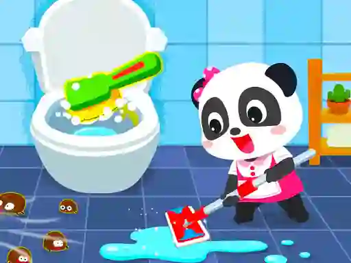 שפּיל Baby Panda House Cleaning אָנליין