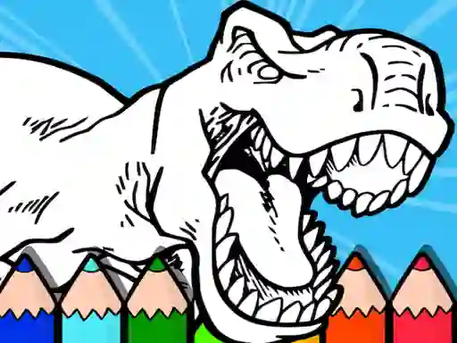 שפּיל Coloring Dinos For Kids אָנליין