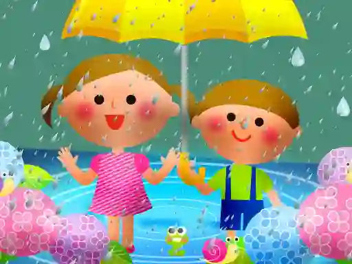 שפּיל Kids Rainy Day Puzzle אָנליין