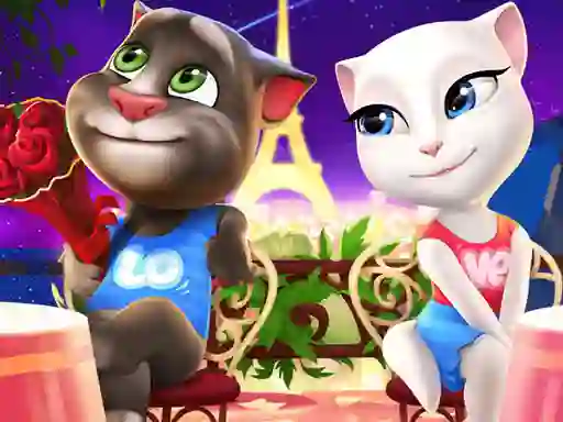 שפּיל Talking Tom and Angela Coloring אָנליין