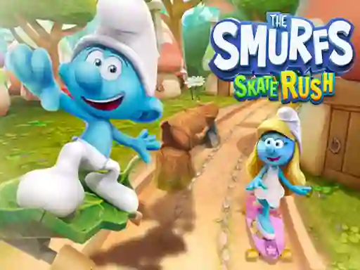 שפּיל The Smufrs Skate Rush אָנליין