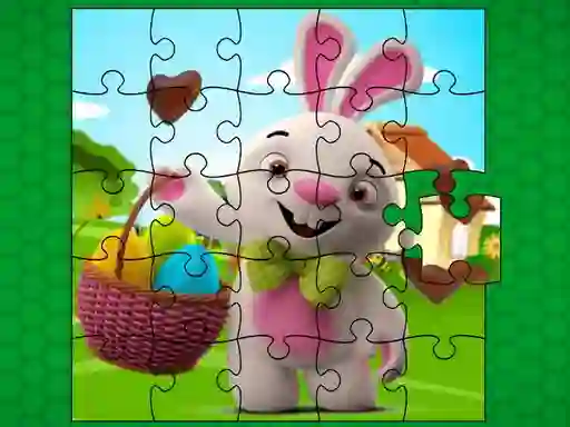 שפּיל Easter Bunny Eggs Jigsaw אָנליין