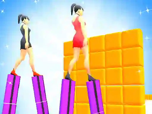 שפּיל Heels Run Race - Stack Rider אָנליין