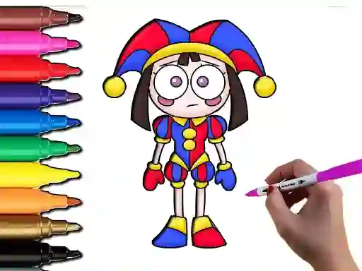 שפּיל Pomni Coloring Time אָנליין